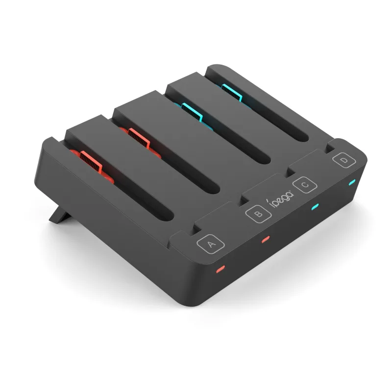 NONAME iPega SW2081 Nabíjecí Stanice pro JoyCon Ovladače Nintendo Switch 1/2 Black 6974363712426