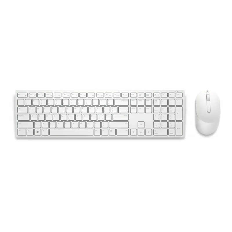 Dell klávesnice + myš, KM5221W, bezdrát.CZ/SK bílá 580-BBJP