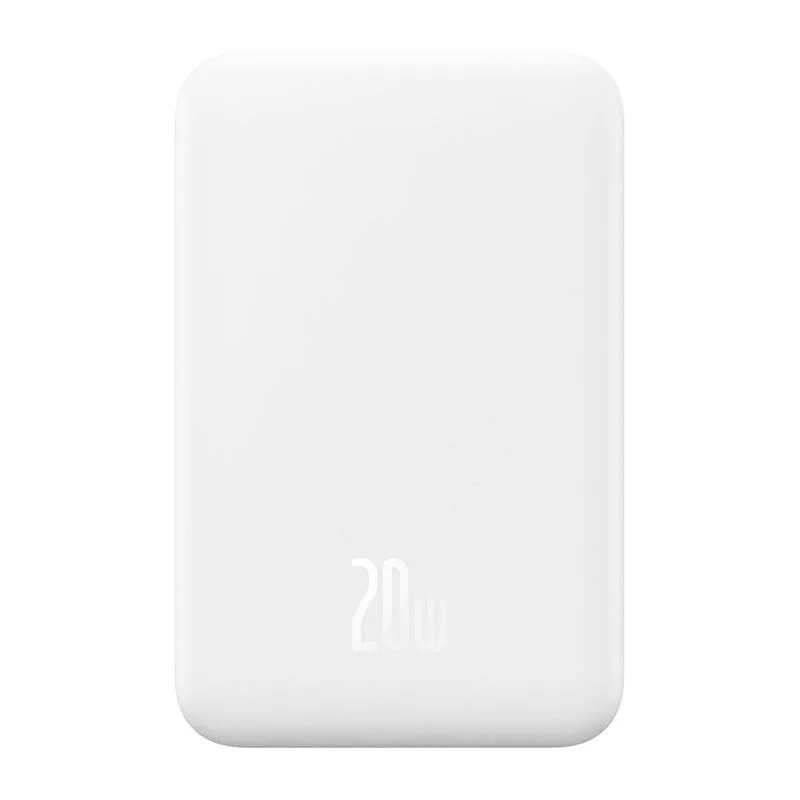 NONAME Baseus power banka Mini s bezdrátovým nabíjením 5000 mAh 20W USB-C bílá 6932172636210