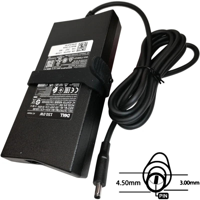 SIL Napájecí adaptér 130W, 19,5V 4.5x3.0mm, originál DELL 77011175