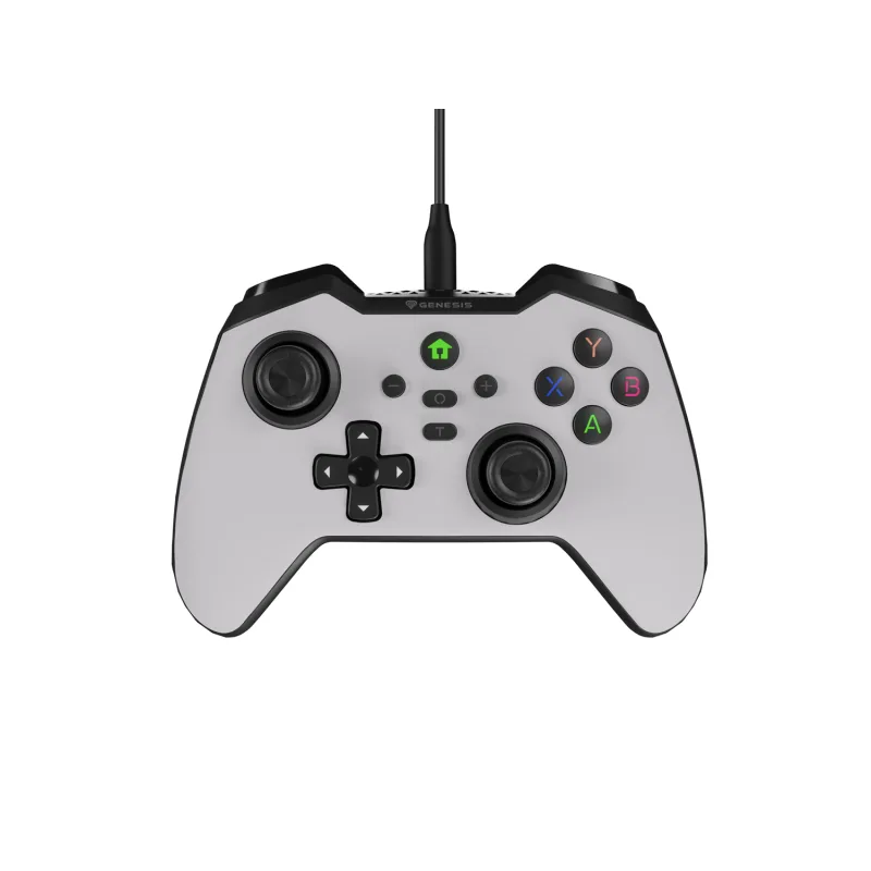 Drátový gamepad Genesis MANGAN 300, pro PC/Switch/Mobil, bílý NJG-2104