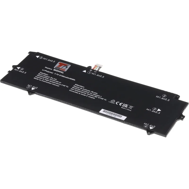 Baterie T6 Power HP Elite x2 1012 G1, 5190mAh, 40Wh, 4cell, Li-pol NBHP0185