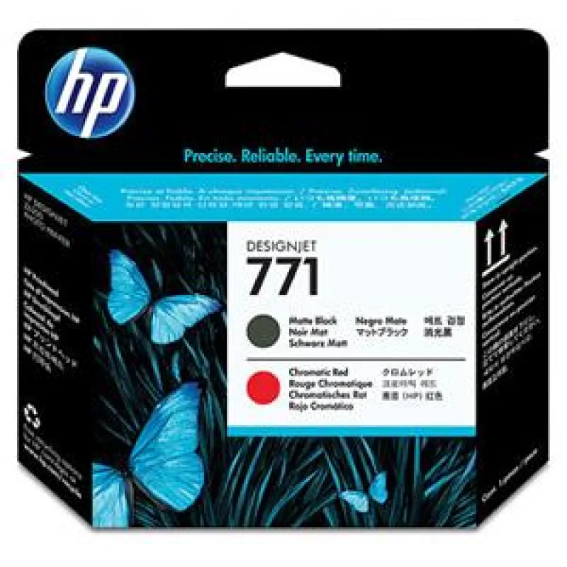 HP no 771 - černá/červená tisková hlava, CE017A CE017A