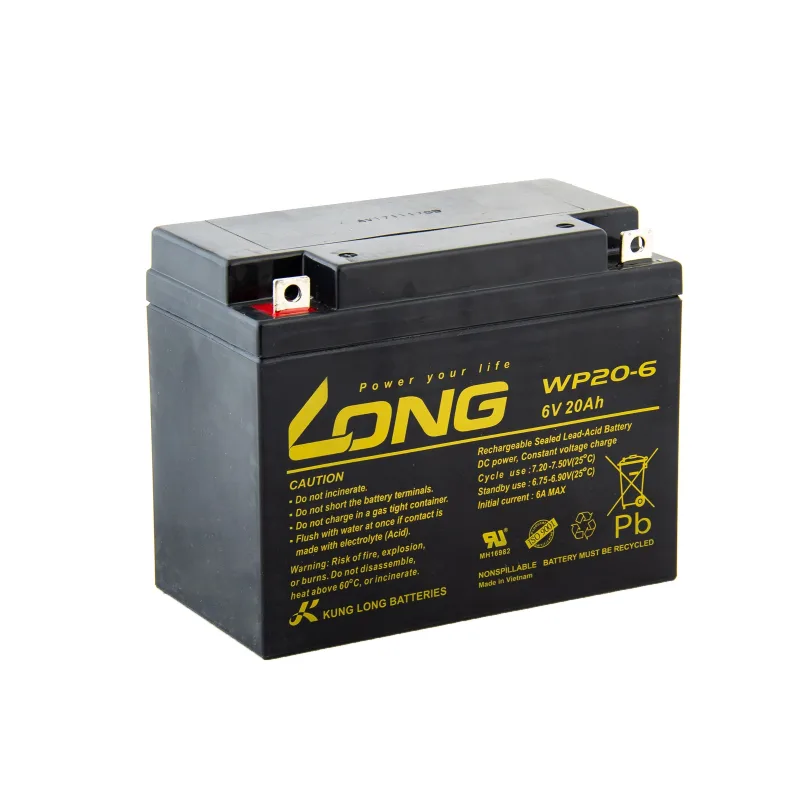 AVACOM LONG baterie 6V 20Ah F3 (WP20-6) PBLO-6V020-F3A
