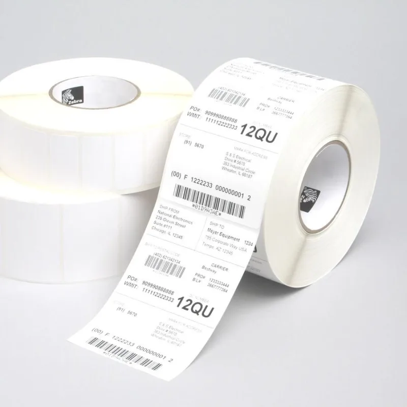 ZEBRA Z-Select 1000T, Midrange, 76x38mm; 3,634 labels for roll, 6 rolls in box. 880018-038