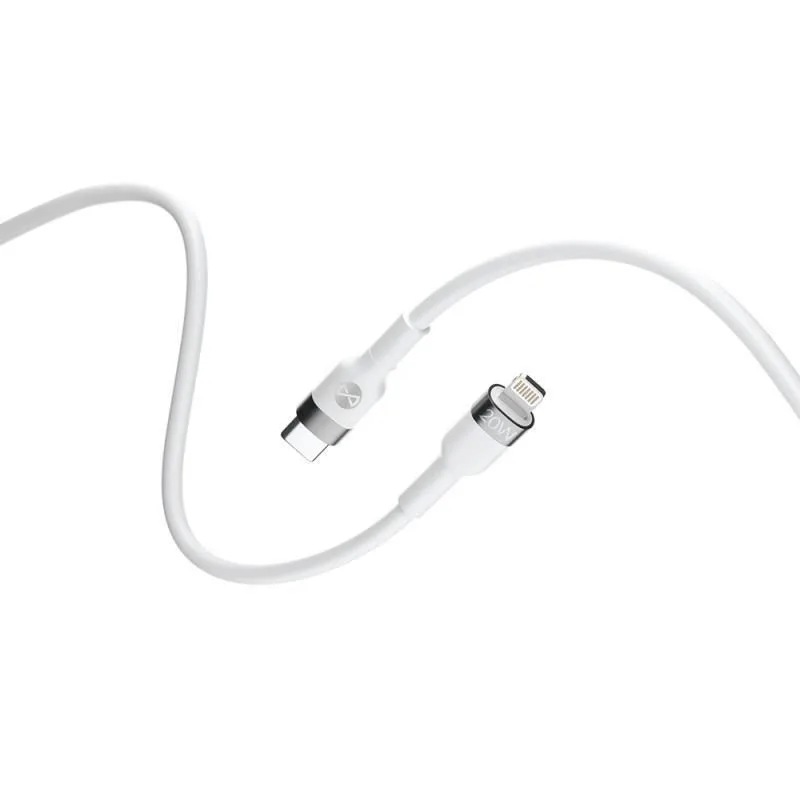 Datový kabel Forever Flexible USB-C/Lightning 1m 20W bílý GSM115425