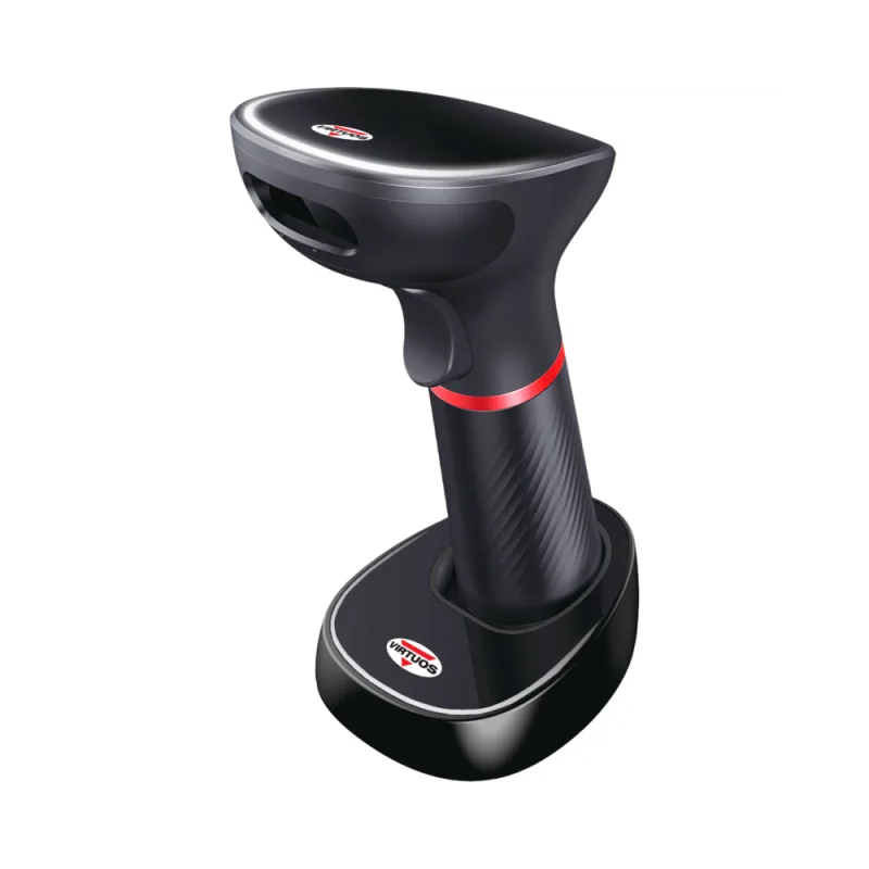 CCD 2D čtečka Virtuos HW-855A, bezdrátová, základna, USB, černá EHE0003