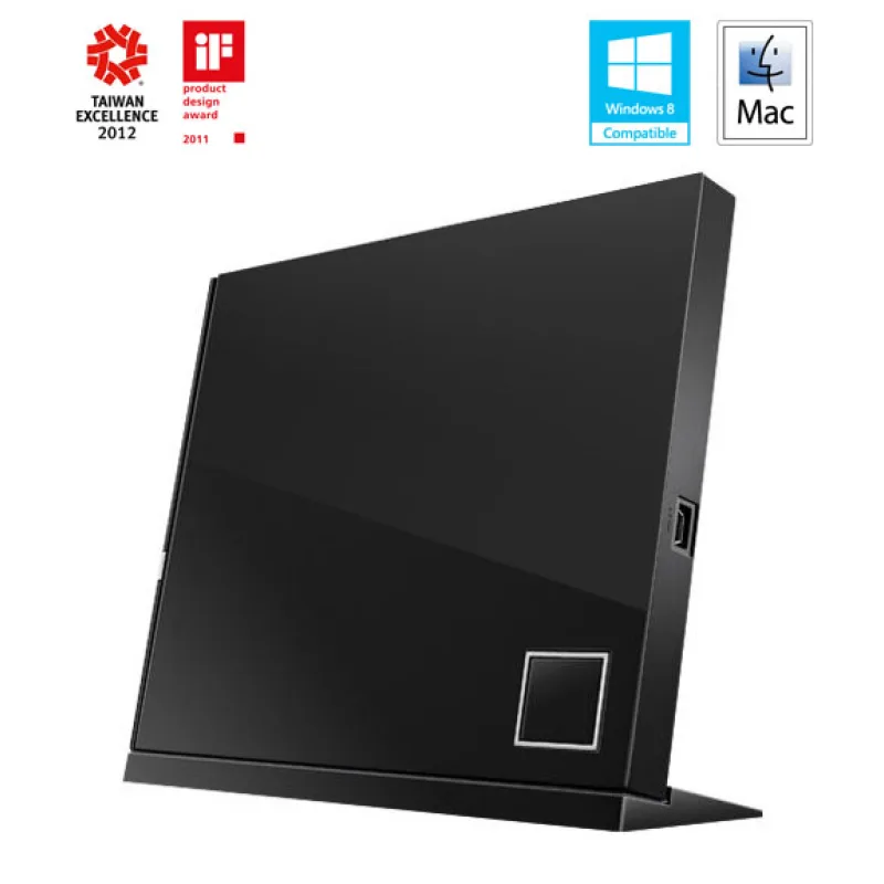 ASUS SBC-06D2X-U černá slim Bluray USB-A 90-DT00205-UA219KZ