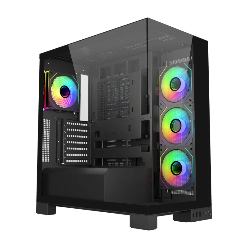 FSP M540-BA/Midi Tower/Transpar./Černá POC0000274