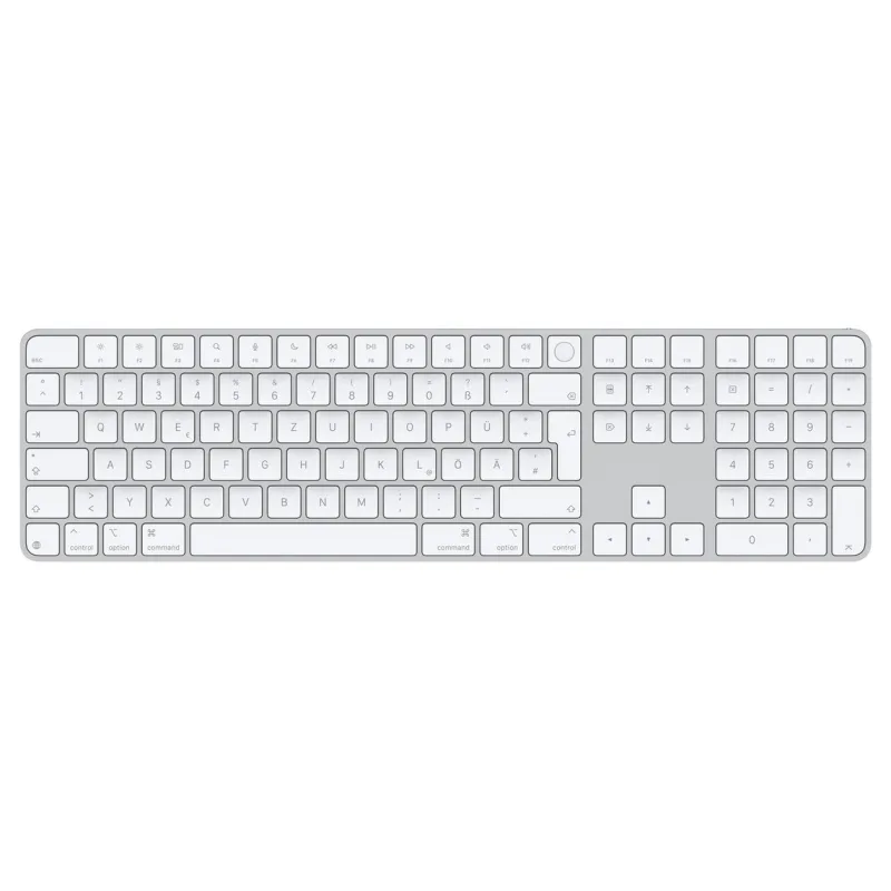 Apple Magic Keyboard Numeric Touch ID/Bezdrátová Bluetooth/GER layout/Bílá MXK73D/A