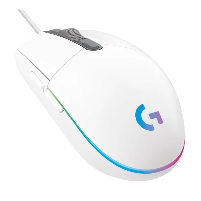 Logitech G102 Gen2/Herní/Optická/Pro praváky/8 000 DPI/Drátová USB/Bílá 910-005824