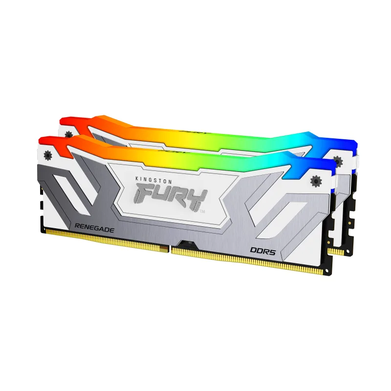 Kingston FURY Renegade/CUDIMM DDR5/48GB/8400MHz/CL40/2x24GB/RGB/White KF584CU40RWAK2-48