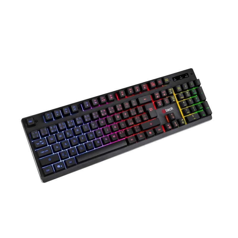 C-TECH Iris/Drátová USB/CZ-SK layout/Černá GKB-08