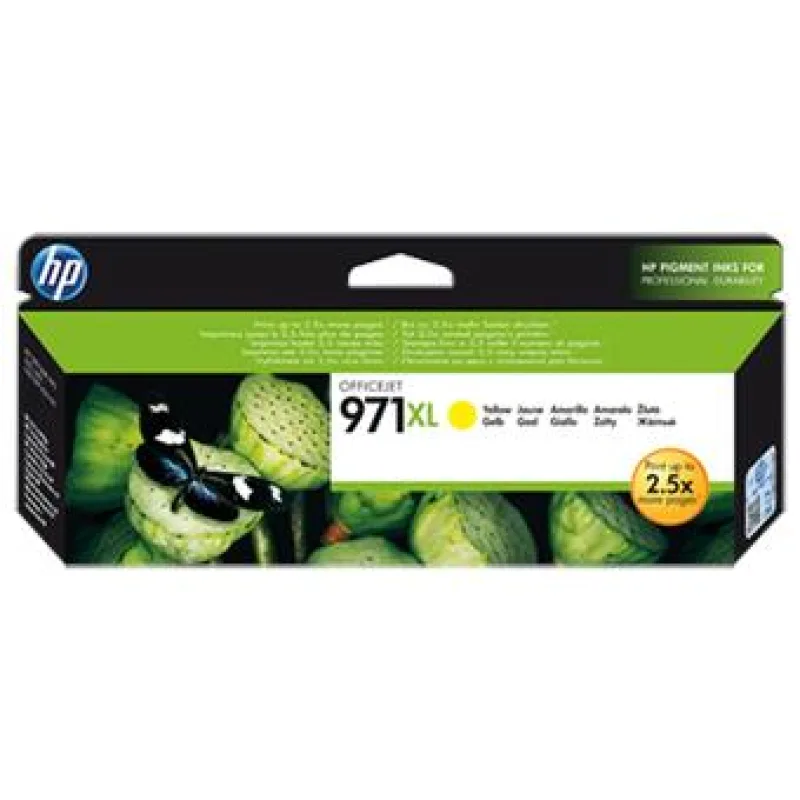 HP 971XL žlutá inkoustová kazeta, CN628AE CN628AE