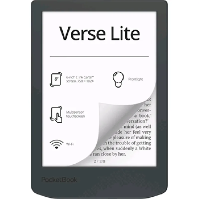 E-book POCKETBOOK 619 Verse Light, Midnight Grey, šedý PB619-T-WW