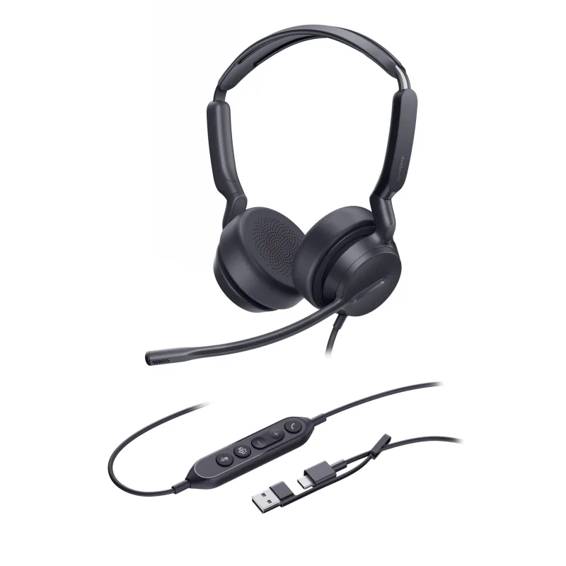 Yealink UH42 Dual UC USB-C/A, drátová náhlavní UH42DualUCUSB-C/A