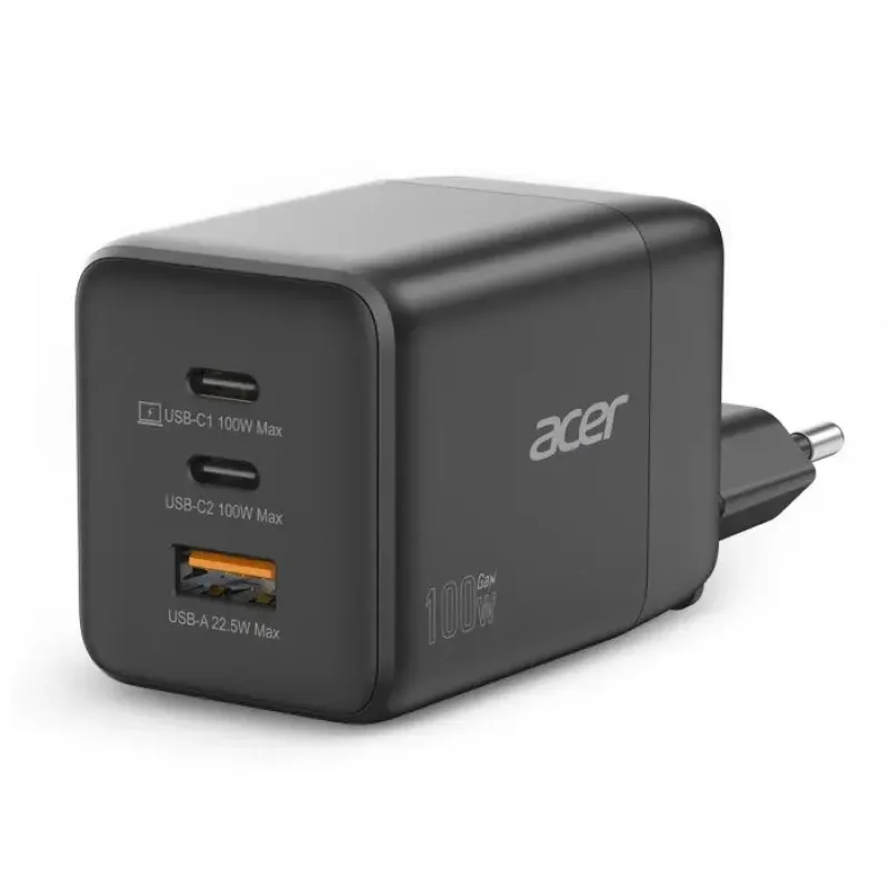 Acer GAN Charger, 2xUSBC-1xUSBA,black HP.DSCAB.019