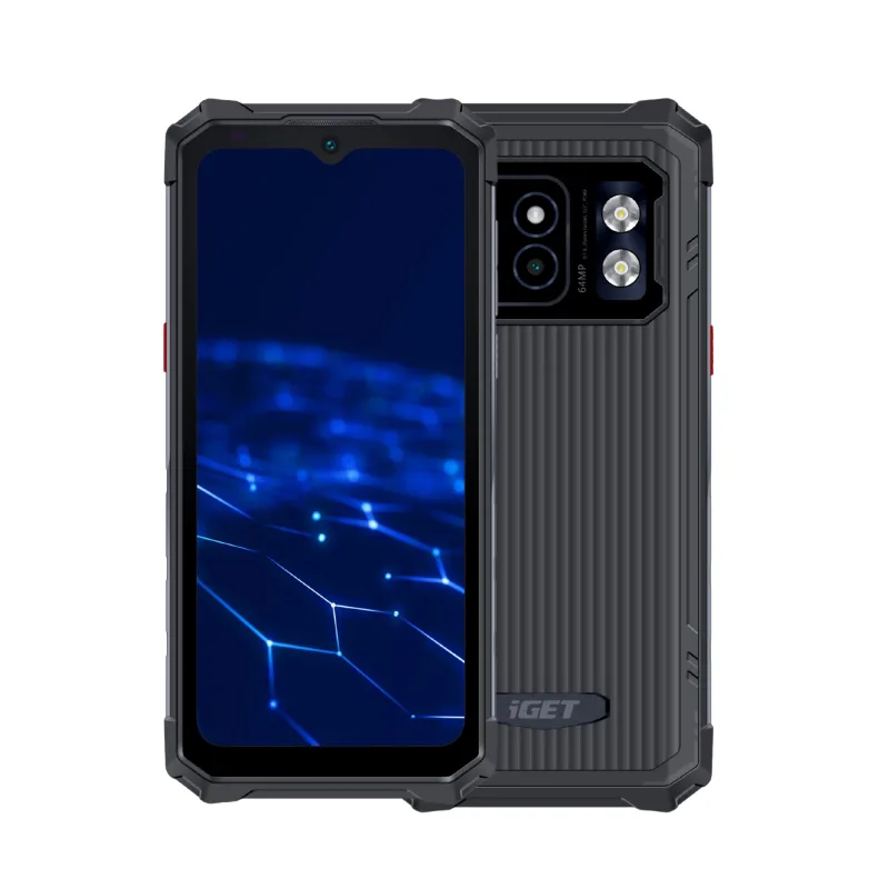 iGET T2 8 + 256 Black - odolný mobilní telefon 84008202