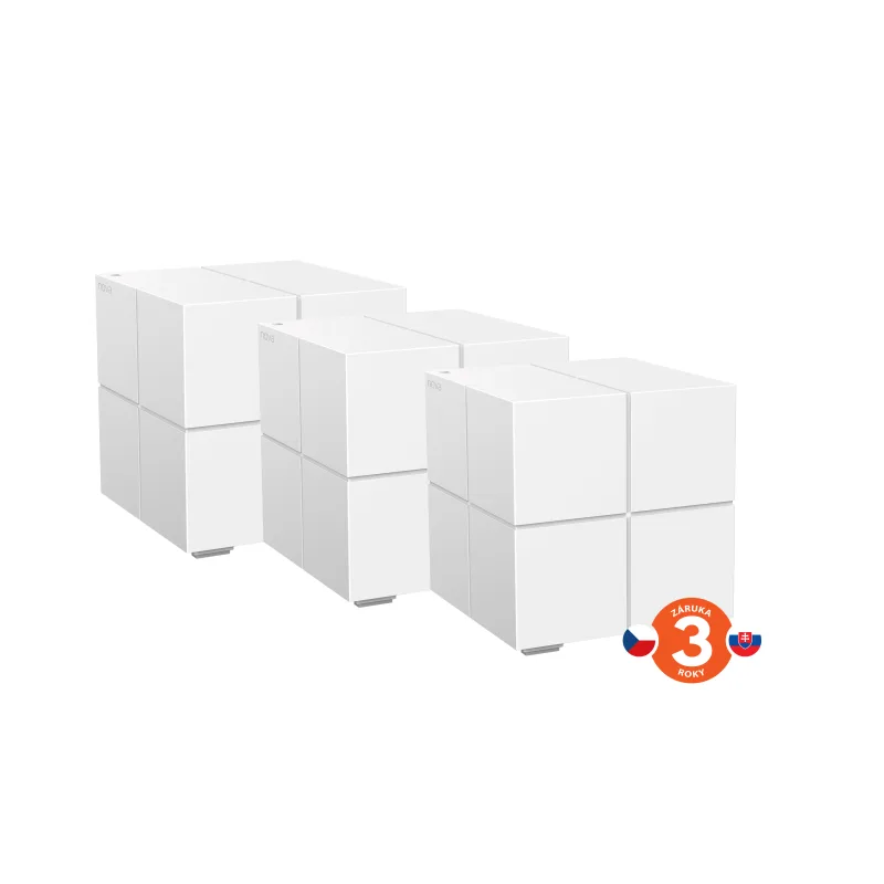 Tenda Nova MW6 (3-pack) WiFi AC1200 Mesh Gigabit system, MU-MIMO, 6x GLAN/GWAN, SMART CZ aplikace 75011853