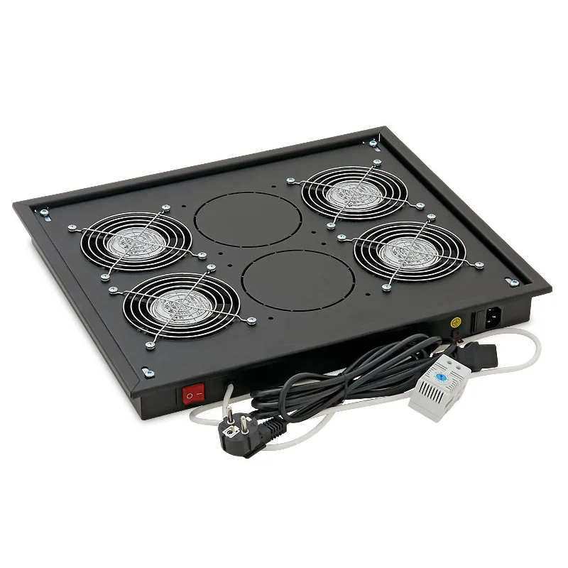TRITON Vent.j. horní(spodní) 4x ventilátor 220V/92W Černá RAB-CH-X04-X3