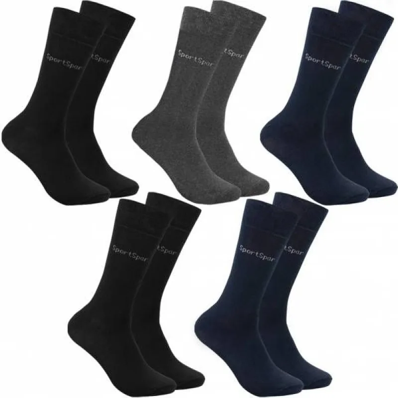 SportSpar Klasické Obchodné Ponožky 5Pack Mix Farieb 39 - 42