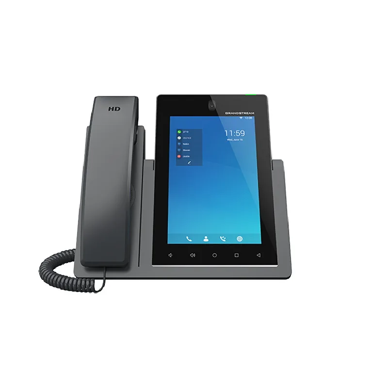 Grandstream GXV3470 SIP video telefon 7" IPS bar.dotyk.displ., Android11, 16 SIP úč. BT, WiFi GXV3470