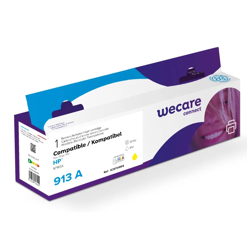 WECARE ARMOR ink kompatibilní s HP F6T79AE, žlutá/yellow K20734W4