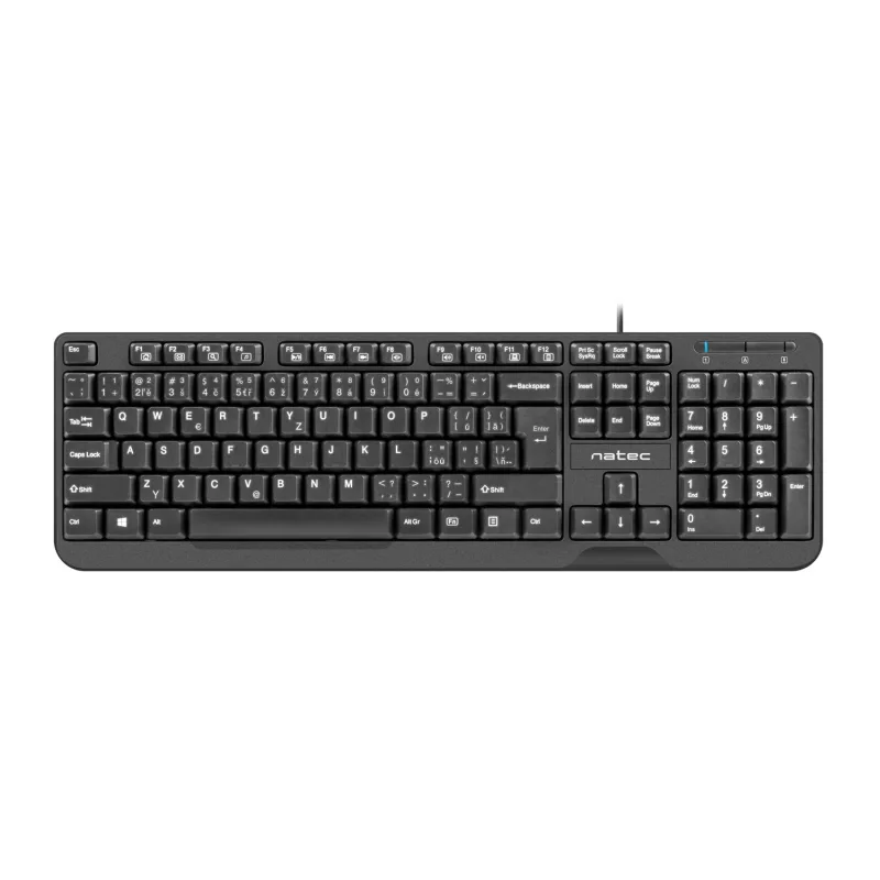 Natec Trout/Drátová USB/CZ-SK layout/Černá NKL-1151