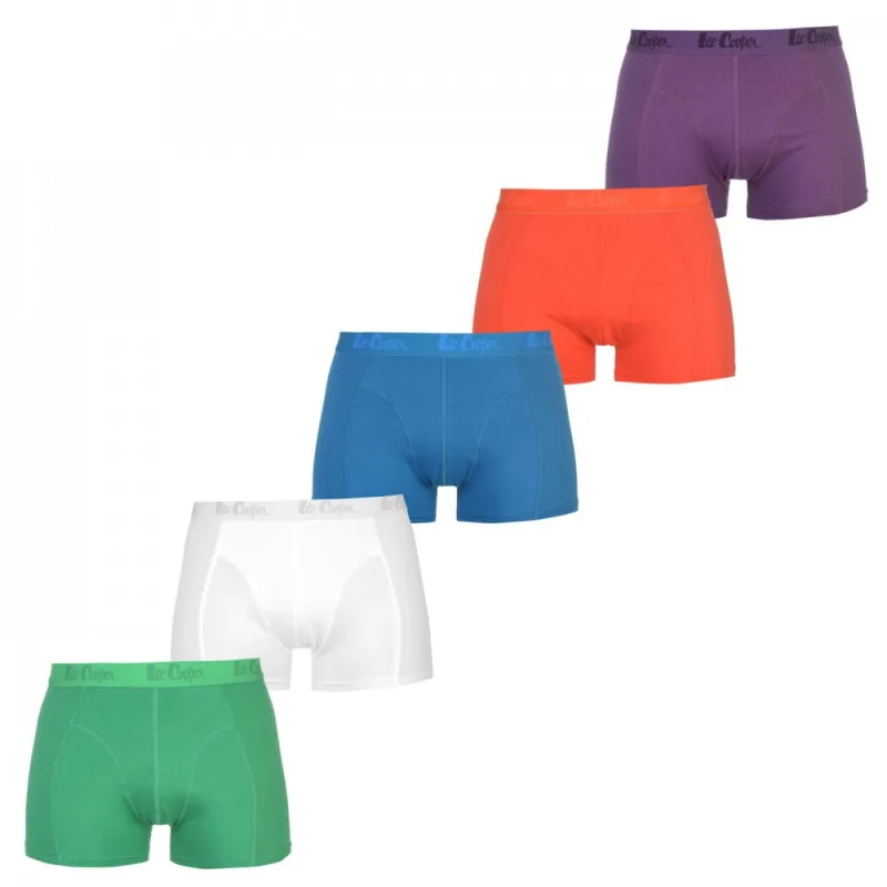 Lee Cooper Prémiové Pánske Boxerky Balenie 5ks Mix Farieb 3XL