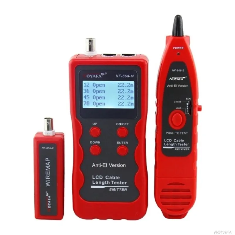 W-Star Tester kabelů UTP WSNF868 detektor kabelů, RJ45, RJ11, RJ12, BNC a USB WSNF868