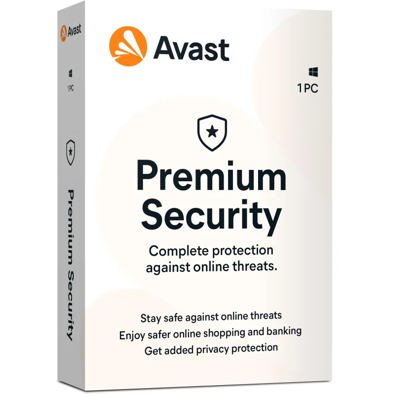 Avast Premium Security for Windows 1 PC 2Y prw.1.24m