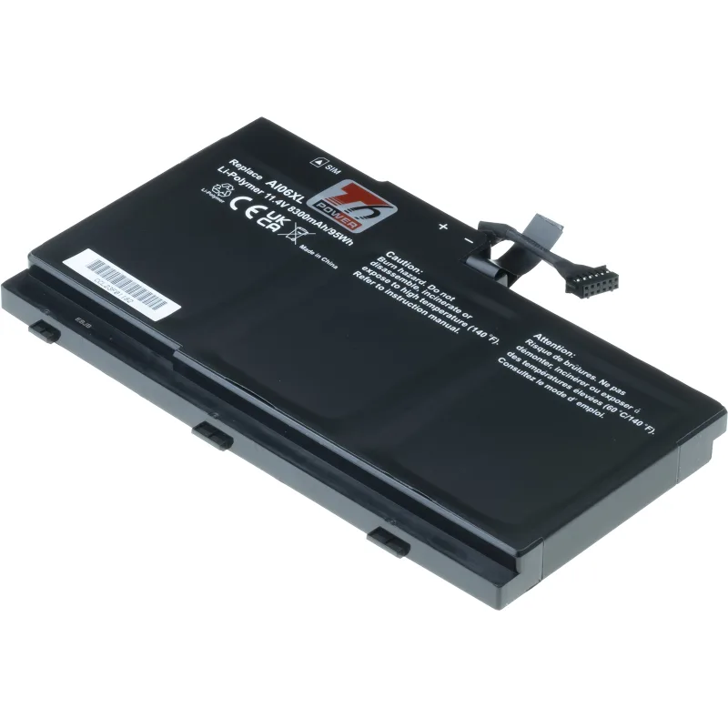 Baterie T6 Power HP ZBook 17 G3, 8300mAh, 95Wh, 6cell, Li-ion NBHP0180