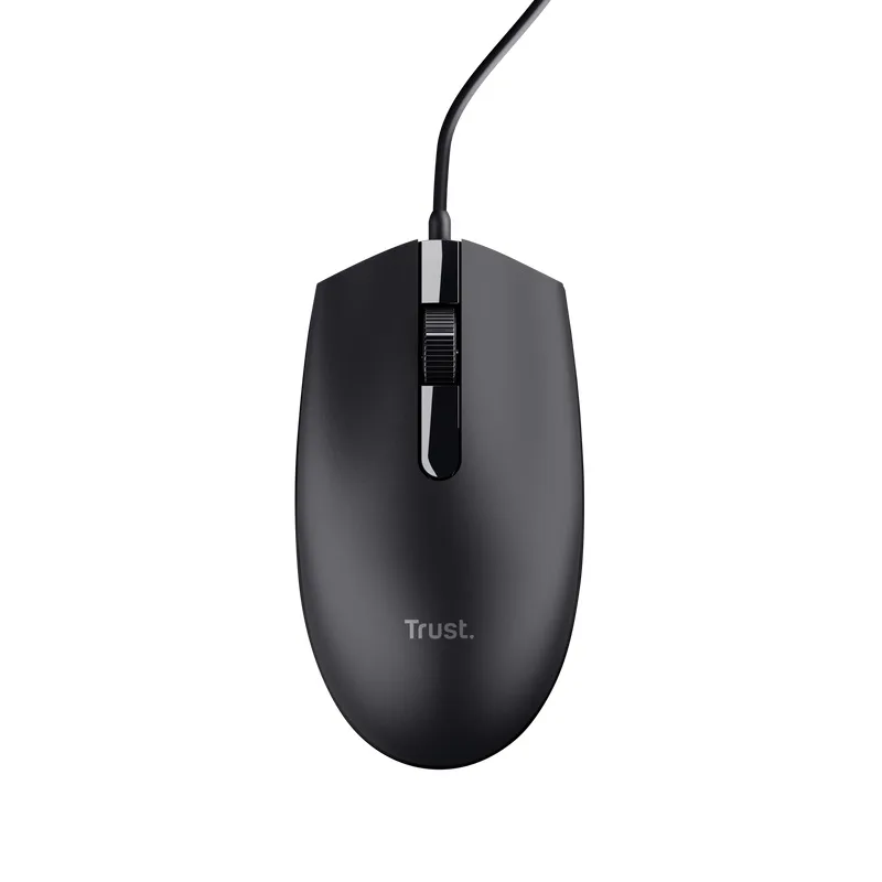 Trust TM-101/Kancelářská/Optická/1 200 DPI/Drátová USB/Černá 25295