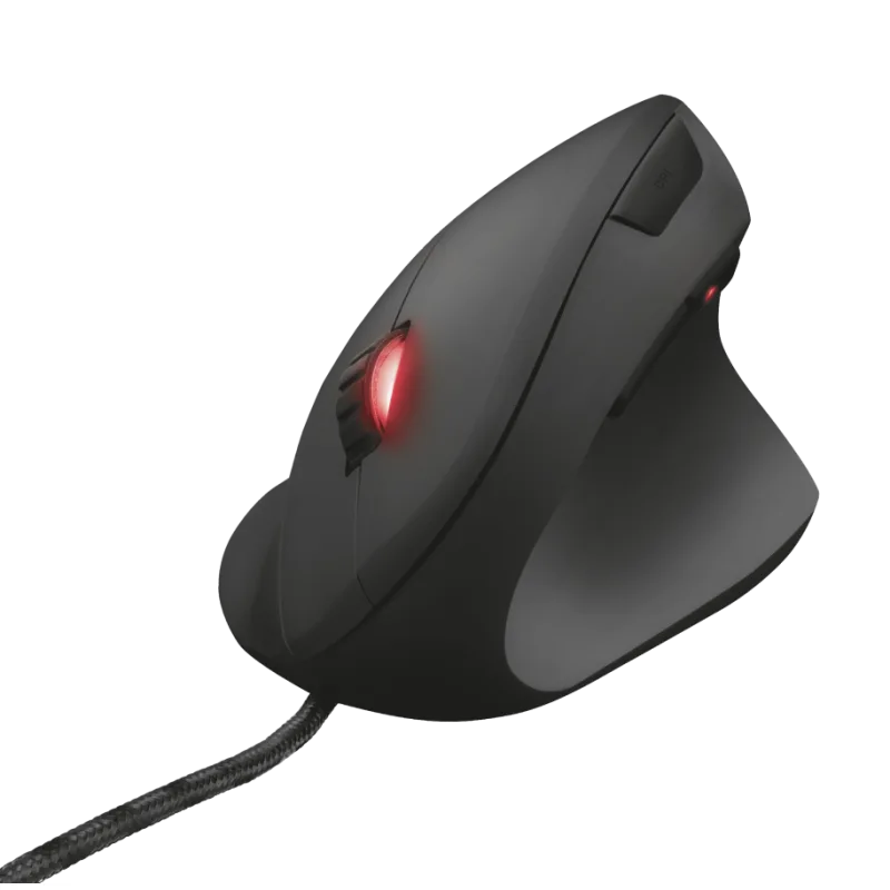 TRUST GXT 144 Rexx/Vertikální/Optická/Pro praváky/6 000 DPI/Drátová USB/Černá 22991