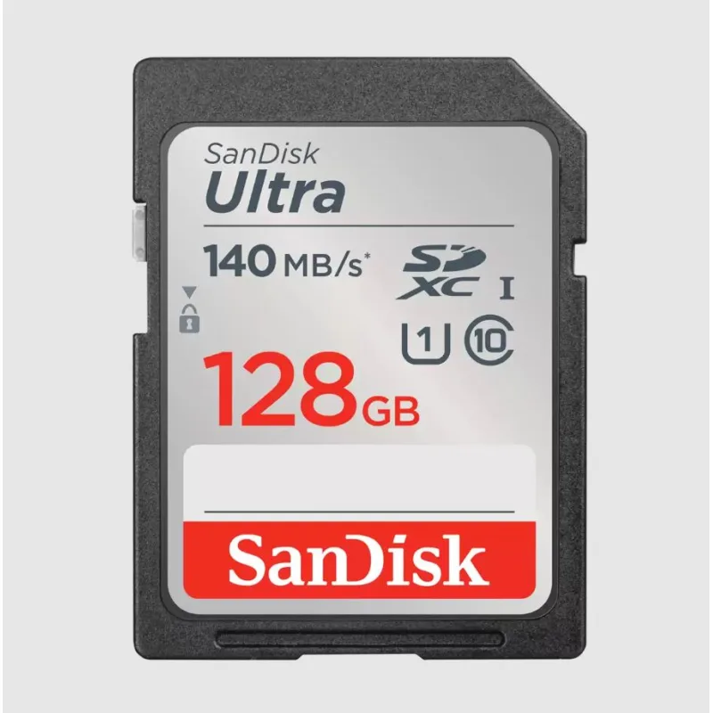 SanDisk Ultra/SDXC/128GB/140MBps/UHS-I U1 / Class 10/Černá SDSDUNB-128G-GN6IN