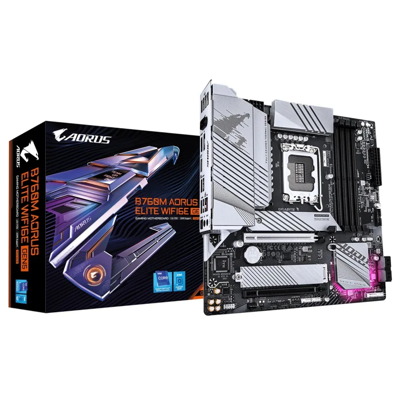 GIGABYTE B760M AORUS ELITE WIFI6E GEN5/LGA 1700/mATX B760M A E WF6E GEN5