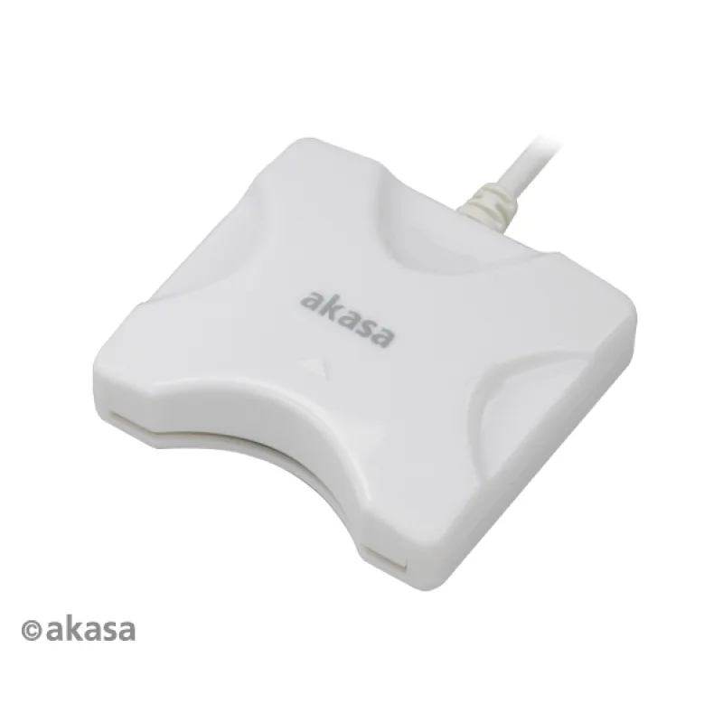 AKASA externí čtečka Smart karet - bílá AK-CR-03WHV2