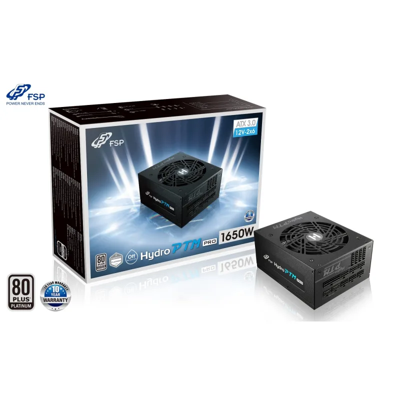 FSP HYDRO PTM PRO 1650/1650W/ATX 3.1/80PLUS Platinum/Modular/Retail PPA16F0101
