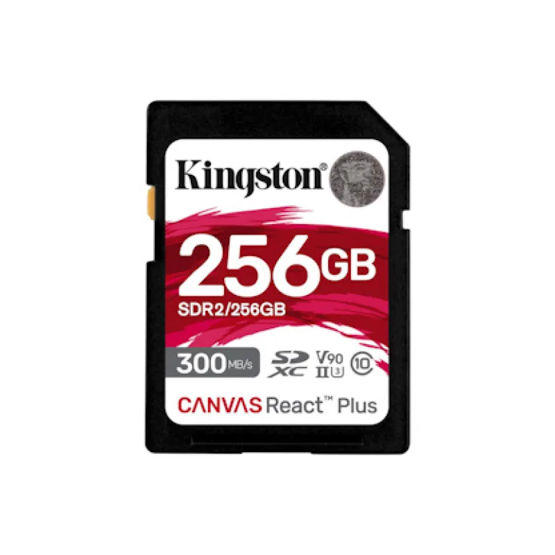 Kingston Canvas React Plus/SDHC/256GB/UHS-II U3 / Class 10 SDR2/256GB