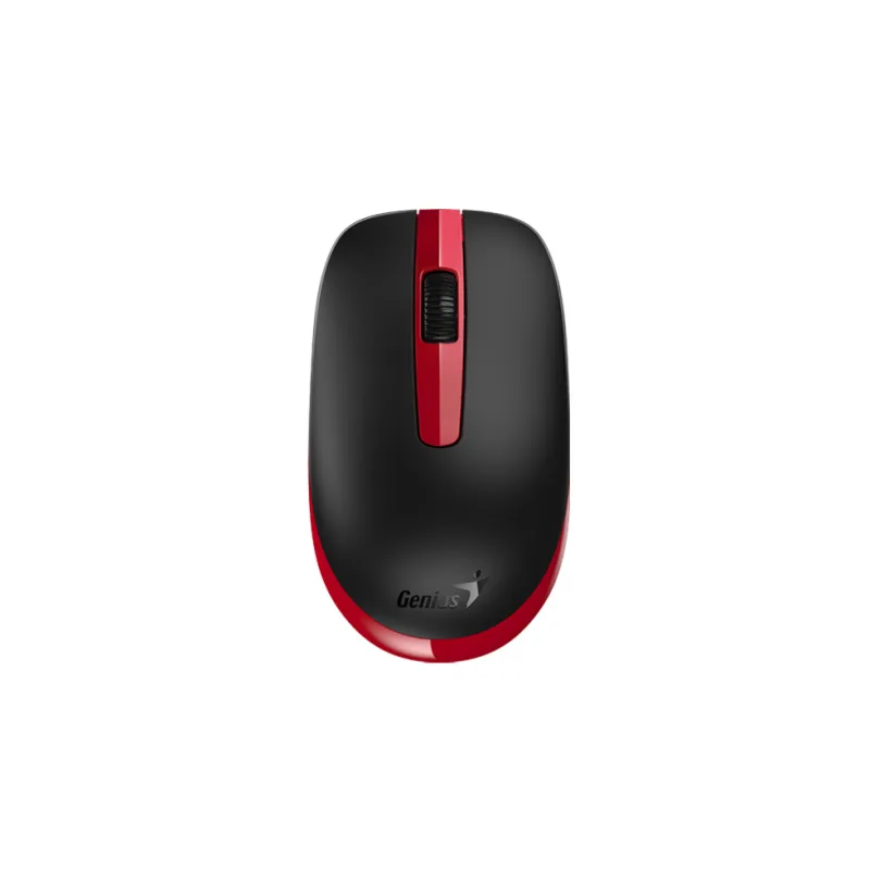 Genius NX-7007 II/Kancelářská/Optická/1 200 DPI/Bezdrátová USB/Černá-červená 31030026404