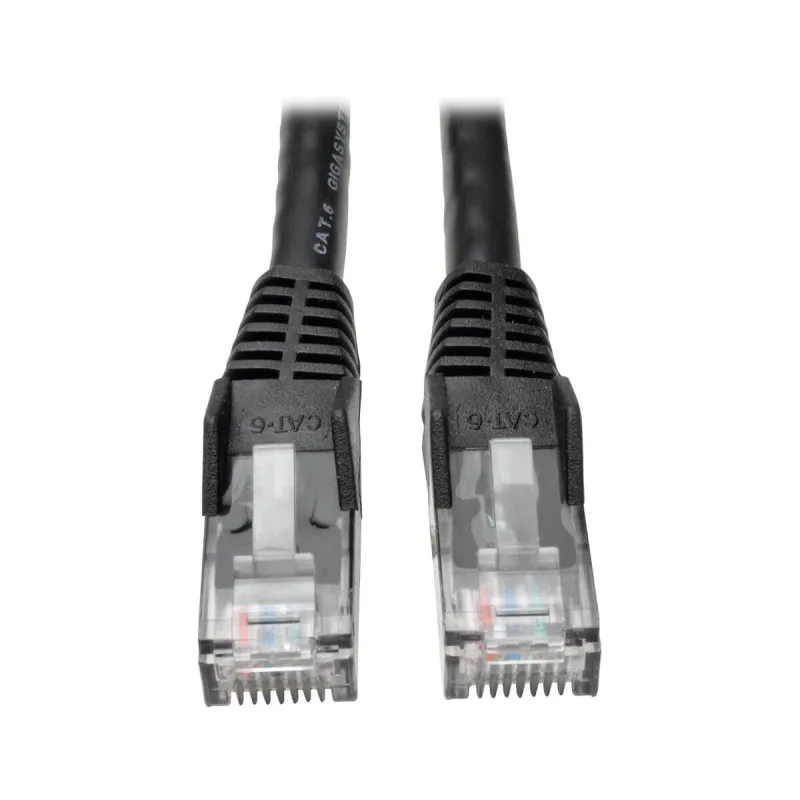 EATON Ethernetový kabel Cat6 Gigabit Snagless Molded (UTP) (RJ45 Samec/Samec), černá, 7.62m N201-025-BK