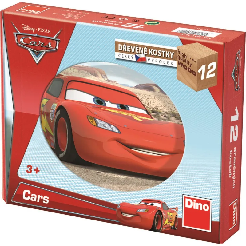 Dino Obrázkové kocky Autá vo svete, 12 kociek