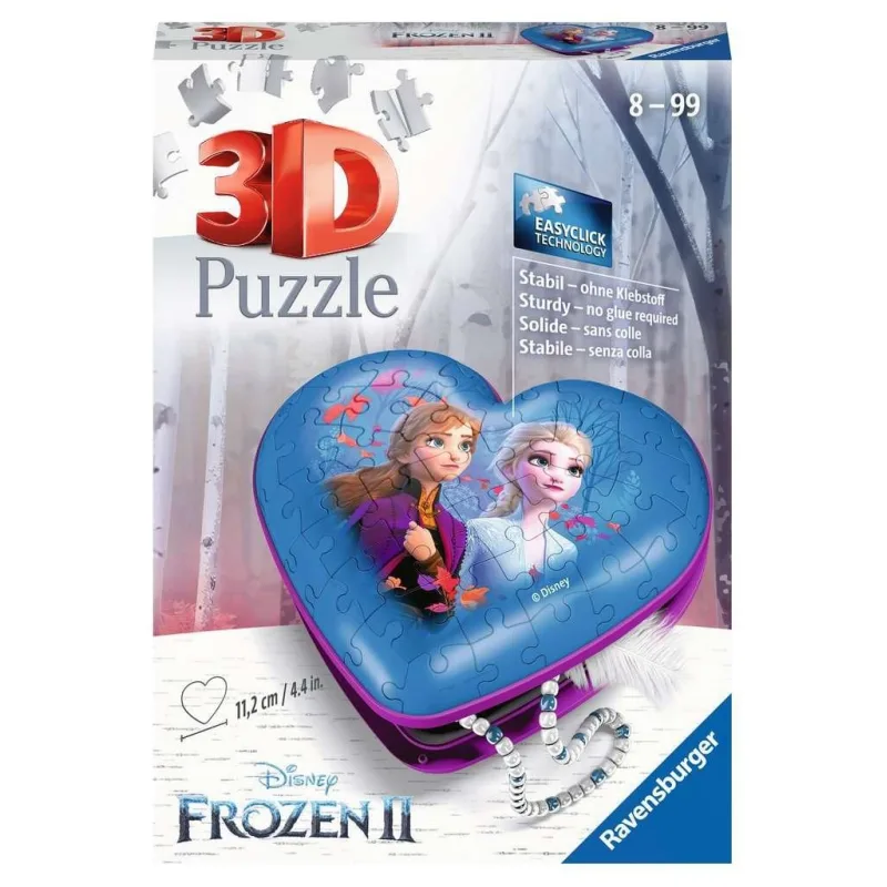 Ravensburger 3D puzzle Srdce Ľadové kráľovstvo 2, 54 dielikov