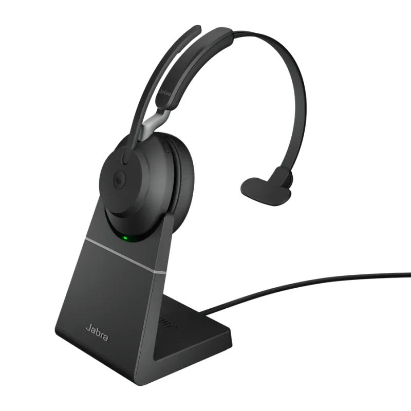 Jabra Evolve2 65/Mono/BT/Bezdrát/MS/Stand/Černá 26599-899-989