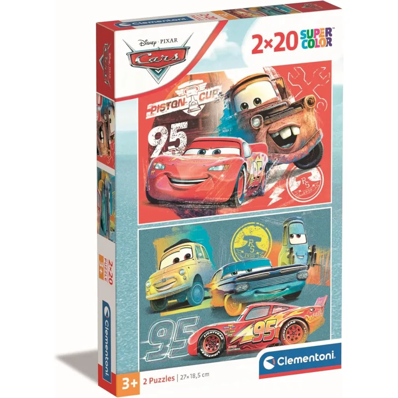 Puzzle pre deti Clementoni 2x20 dielikov Autá