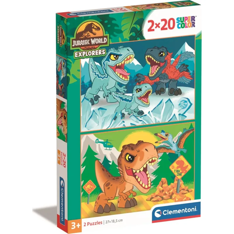 Clementoni Puzzle Jurský svet 2x20 dielikov