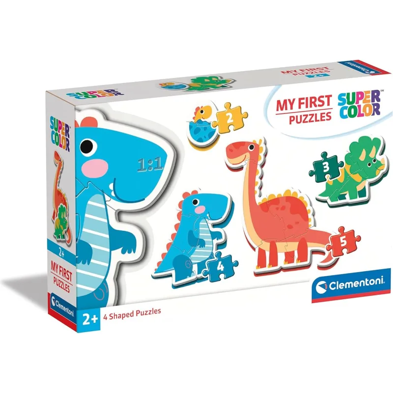 Moje prvé puzzle Clementoni sada 4v1 Dinosaury 2,3,4,5 dielikov
