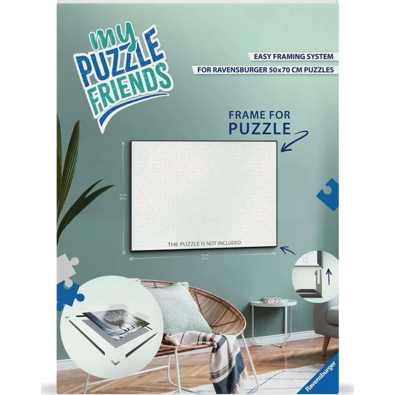 Ravensburger Rám na puzzle My Puzzle Friends 70x50cm - čierny