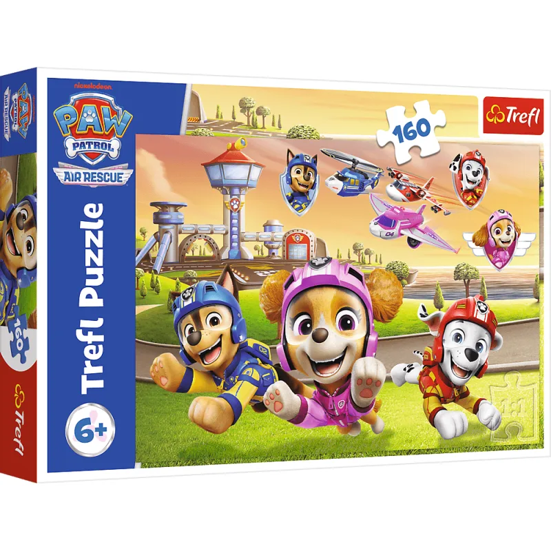 Puzzle pre deti Trefl 160 dielikov Tlapková patrola: Na vrchole