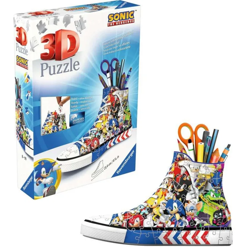 Ravensburger 3D puzzle Teniska Ježko Sonic 112 dielikov